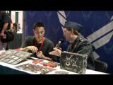 Беседа об игре с представителем Bandai, Gen Con 2010, в рамках проекта Game Salute